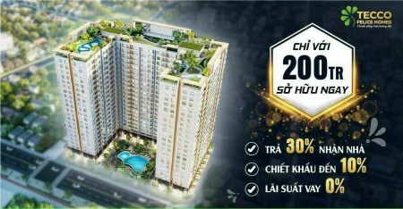 Căn hộ Cao Cấp Bình Dương Giá 1 tỷ căn 2 Phòng ngủ
