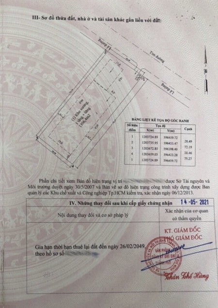 Bán nhà xưởng diện tích hơn 2000m2 trong khu công nghiệp Tân Thới Hiệp Quận 12