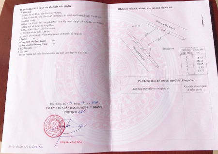 Đất có số đỏ 174m2, chính chủ, khu dân cư A3, Thị Trấn Liên Hương, Huyện Tuy Phong, Tỉnh Bình Thuận