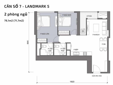 Bán căn hộ 2pn, 2wc chung cư Vinhomes Central Park Tân Cảng tầng cao, view thoáng
