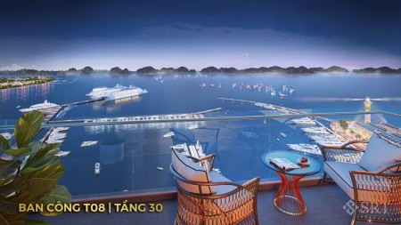 Bán căn suất ngoại giao 2PN. Tầng 22. Diện tích: 79m2. View vịnh di sản, cảng Cái Lân. LH 0961645941
