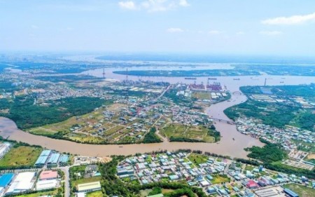 Cho thuê nhà đất MT lộ và MT sông tại Cần Giuộc Long An giá 6t/tháng