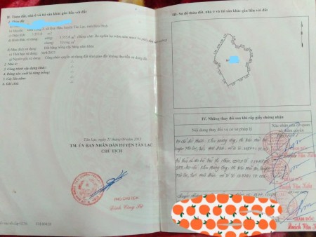 Đất Tân Lạc Hoà Bình với giá rẻ bất ngờ pháp lý chuẩn, bàn giao đầy đủ giấy tờ lh 0966964606