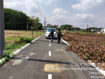 Cần bán gấp lô đất liền kề khu công nghiệp Giang Điền thanh toán linh hoạt, lh 0767110086