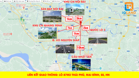 Gia đình muốn bán gấp đất 87m2 gần Nhà Văn Hoá Thái Phù Mai Đình Sóc Sơn.