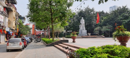 Bán đất tặng nhà 2 tầng dt 91.4m2, giá 8.45 tỷ, Lương Khánh Hoàng Mai, trung tâm Hà Nội
