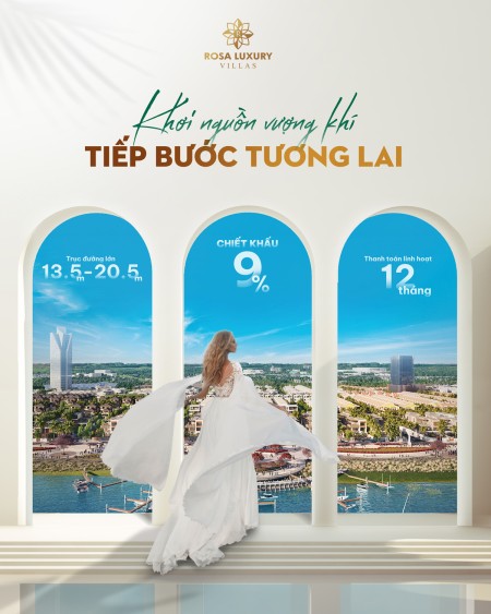 Bán độc quyền dự án đất nền biệt thự nghỉ dưỡng Rosa Luxury Villas trực diện sông Cổ Cò