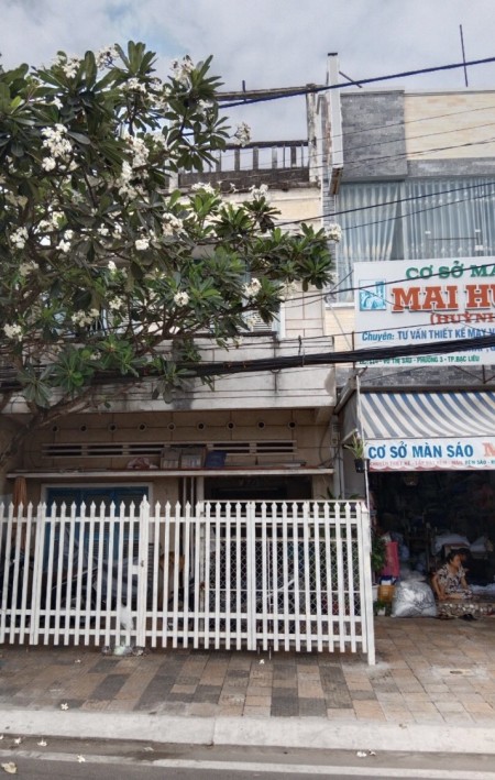 Cho thuê nhà mặt tiền nguyên căn đường lớn ngay trung tâm thành phố Bạc Liêu