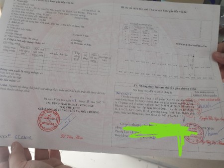 Bán đất mặt tiền .Thị xã Phú Mỹ Bà Rịa Vũng Tàu giá bán tiện đầu tư sinh lời cao