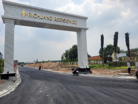 Bán đất nền, nhà ở liền kề dự án Richland Residence tại TT hành chính thị xã Bến Cát - Bình Dương.