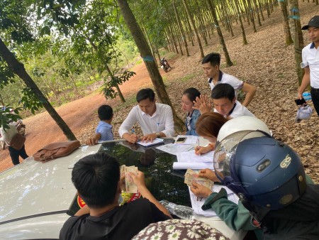Đất Cây công nghiệp lâu nam tại Đồng Phú ngân hàng hỗ trợ vay, liên hệ 0961230429