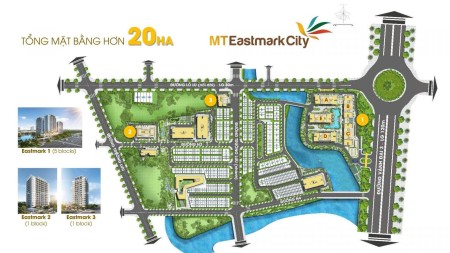 Bán căn hộ chung cư cao cấp Quận 9 tại MT Eastmark City giá bán chỉ từ 39 tr/m2