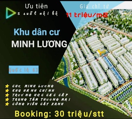 Bán đất nền khu dân cư trung tâm Minh Lương Châu Thành Kiên Giang diện tích rộng