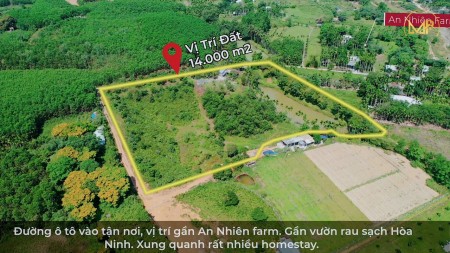 Cần bán nhanh nhà vườn ở Hòa Ninh, Hòa Vang, Đà Nẵng diện tích hơn 14.000m2.