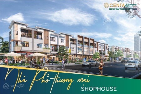Bán biệt thự, Shophouse Centa Riverside 180m2, 120m2, Từ Sơn, Bắc Ninh, Giá 6,8 tỷ, Sổ đỏ vĩnh viễn