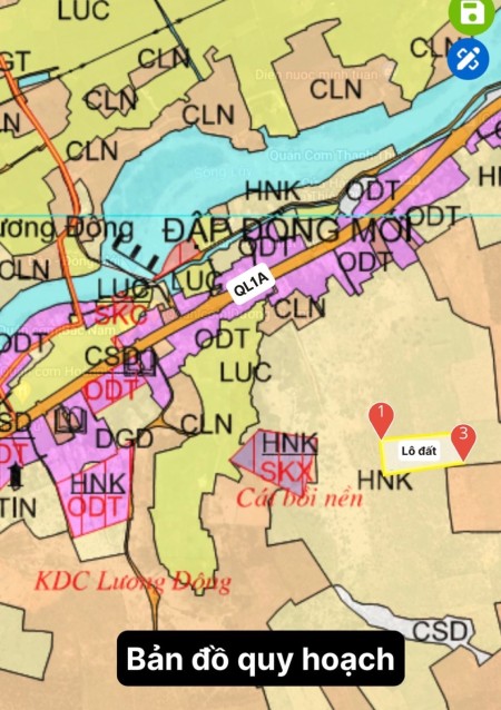 Bán nhanh lô ngay Quốc Lộ 1A vị trí đẹp chốt 120 nghìn/m2 liên hệ 070258***