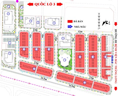 Bán Liền Kề Dự án Happy Land Đông Anh (80m2) liên hệ 0905561398, đã có sổ đỏ từng lô
