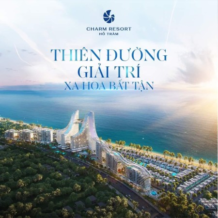 Bán biệt thự villa xác biển Charm Hồ Tràm,Full NT 5 sao,cam kết LN 6.5%,sở hữu bãi biển riêng 4km