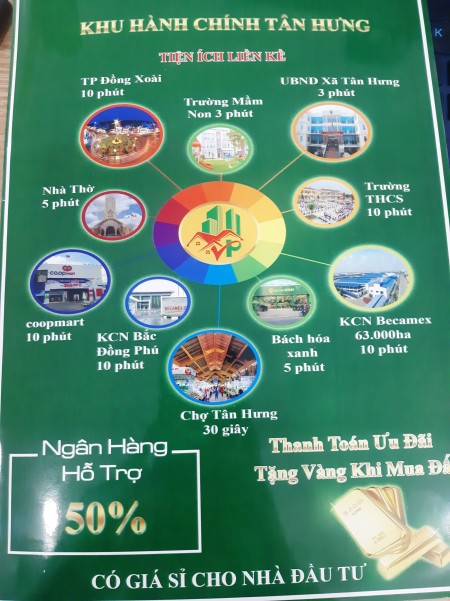 Bán đất nền khu hành chính Tân Hưng, giá tốt đầu tư sinh lời, hỗ trợ vay lãi suất thấp