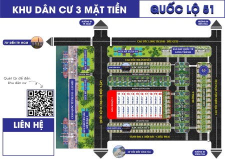 Đất nền sổ hồng riêng có thổ cư ngay Ql 51 Phú Mỹ cơ hội đầu tư X2 X3 giá chỉ 4ty3
