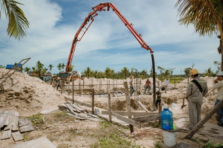 Bán đất nền biệt thự trực diện mặt sông Cổ Cò, gần biển, giá bán chỉ 23 triệu/m2 sổ sẵn