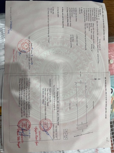 Chính chủ cần bán 2 lô đất tặng 2 căn nhà mặt đường tại Hải Phòng, pháp lý đầy đủ