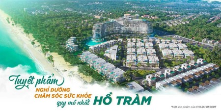Cam kết lãi suất mức tối thiểu 6.5%,chia sẻ lợi nhuận 90/10 chỉ với 600tr tại Charm Resort Hồ Tràm