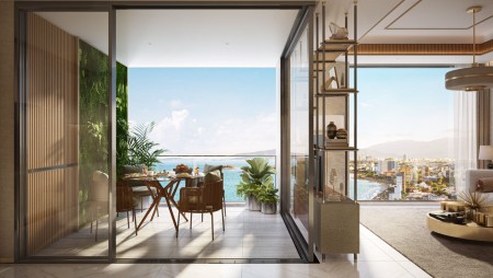 Bán nhanh căn góc 2 phòng ngủ view biển Nha Trang, giá bán 44 triệu/m2, hỗ trợ vay