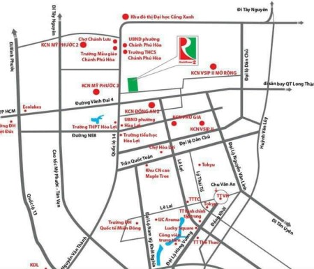 Bán đất sổ đỏ sẵn Richland Residence ngay trung tâm thành phố mới Bình Dương, lhcc