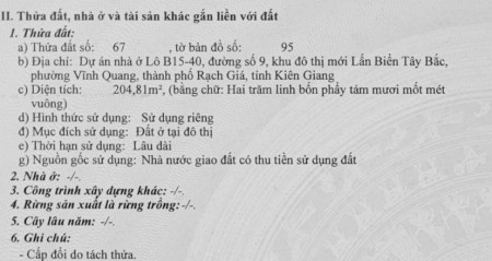 Bán nền biệt thự B15-40, khu đô thị mới Tây Bắc, thành phố Rạch Giá, tỉnh Kiên Giang
