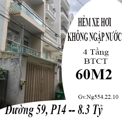 Nhà đẹp Full nội thất đường 59 phường 14 giá bán 8,3 tỷ đồng, liên hệ 0794966359, khu an ninh