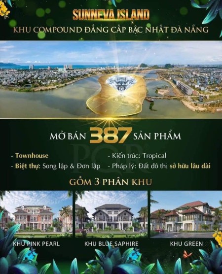 Nhận Booking vị trí Biệt Thự Đảo Kim Cương Nam Hòa Xuân chiết khấu cao, lh 0947225811