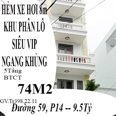 Nhà đẹp khu phân lô Vip 5 Tầng hẻm xe hơi 8m ngang khủng liên hệ 0794966359