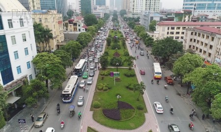Mặt tiền 9,6m, MP Nguyễn Chí Thanh, 57 m2, vỉa hè khủng bố, 4 tầng KD, 25,5 tỷ