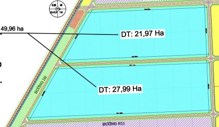 Cho thuê đất 50 năm 50ha trong KCN Đất Đỏ, Phước Long Thọ, Tỉnh Bà Rịa Vũng Tàu