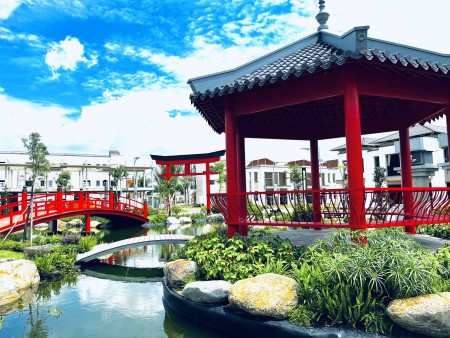 Bán nhà phố vườn diện tích 100m2 giá 2tỷ1 tại Bình Dương tiện ích đẳng cấp