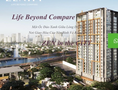 Căn hộ hạng sang Zenity Capitaland TT Quận 1, trả 30% nhận C/Hộ ở ngay cho thuê ngay