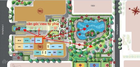 Bán gấp 2PN 68m view nội khu TK1 hướng mát Vinhomes Smart City giá 3,2 tỷ tháng 9 nhận nhà