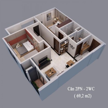 Nhận đặt chỗ căn 2PN 2VS tại khu đô thị VCI Mountain View Vĩnh Yeenn, giá tốt, vị trí đẹp