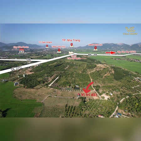 Đất Nền Gần KCN Đang Được Săn Đón - Diên Khánh pháp lý chính chủ