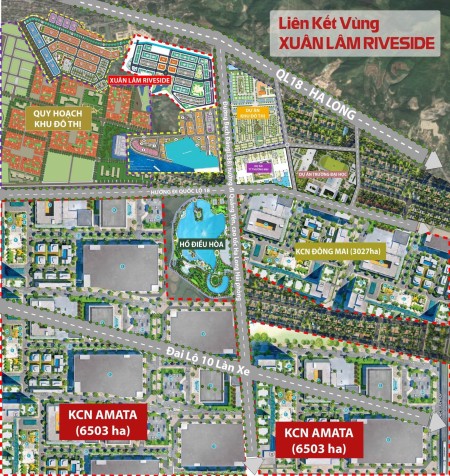 Xuân Lâm Riverside thành phố Uông Bí - Quảng Ninh , Đất nền không ép xây