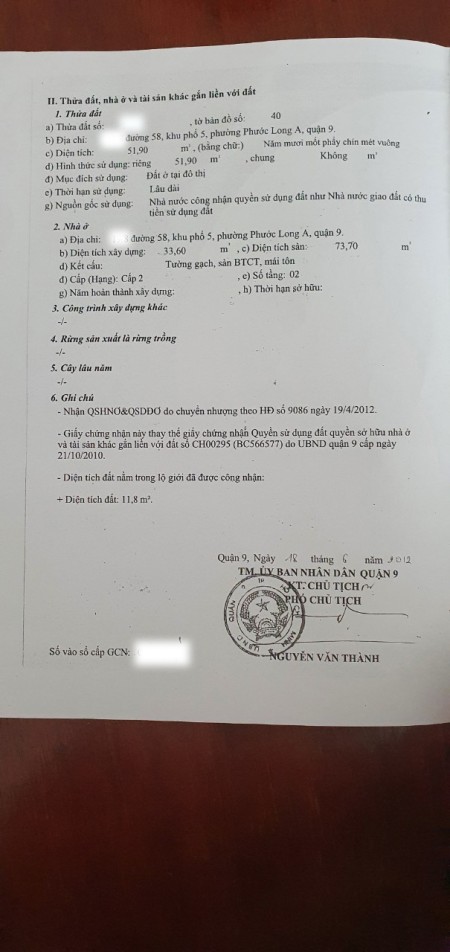 Bán nhà Đỗ Xuân Hợp Đ58 Thành Phố Thủ Đức ( Quận 9), Giá rẻ, 52m2, 2 tầng, Nhỉnh 3 tỷ