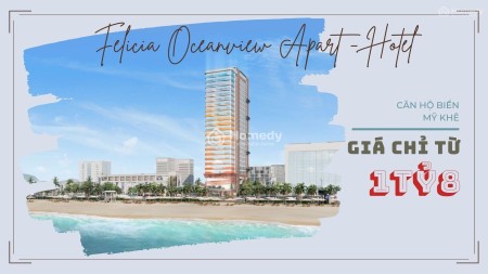 Booking căn hộ du lịch mặt tiền biển Mỹ Khê giá chỉ từ 58 triệu/m2, giá tốt đầu tư