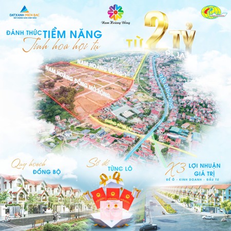 Dự án Nam Hoàng Đồng Nằm Ngay QL1A thành Phố Lạng Sơn giá đầu tư