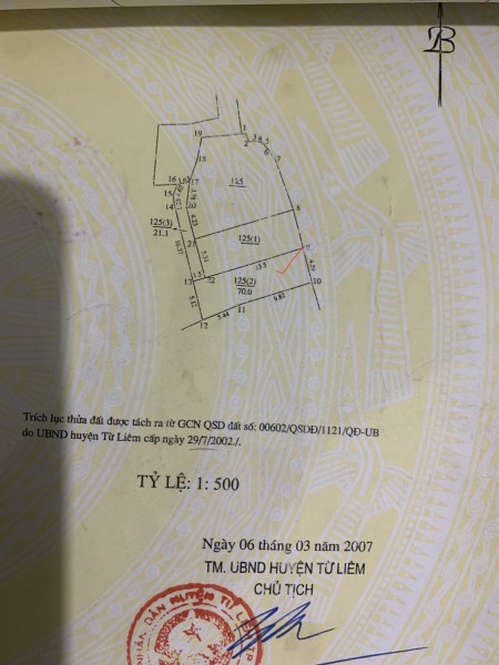 Cần bán nhà ở diện tích 70m mặt tiền 5.1 m tại Cổ Nhuế giá tốt đầu tư