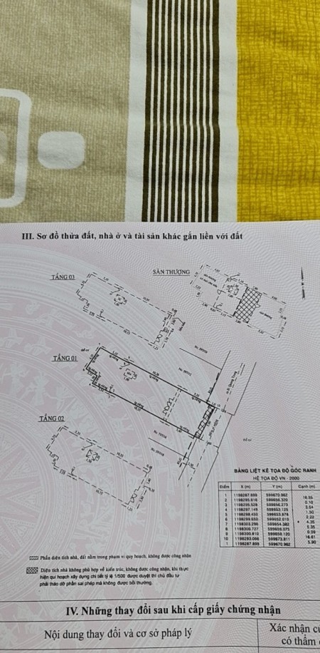 Chủ bán nhanh nhà nguyên căn cấp 3 dtsd 312.9m2, giá 16.3 tỷ, hẻm 597 Quang Trung