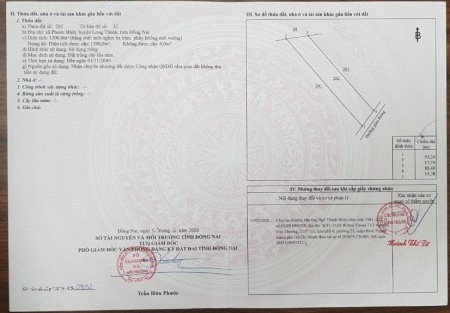 Cần bán đất ở Phước Bình Long Thành Đồng Nai, LH chính chủ 0983387247