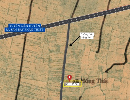 [VỊ TRÍ ĐẸP] Bán lô cách liên huyện ra Sân bay chỉ 700m. LH : 0901119499