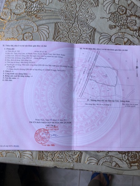 Kẹt tiền bán nhanh lô đất NN mặt tiền QL1A, Ninh Thuận. Giá chính chủ