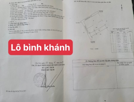 Chính chủ bán 21000m2 đất nuôi trồng thủy sản ở Huyện Cần Giờ lh 0369339168